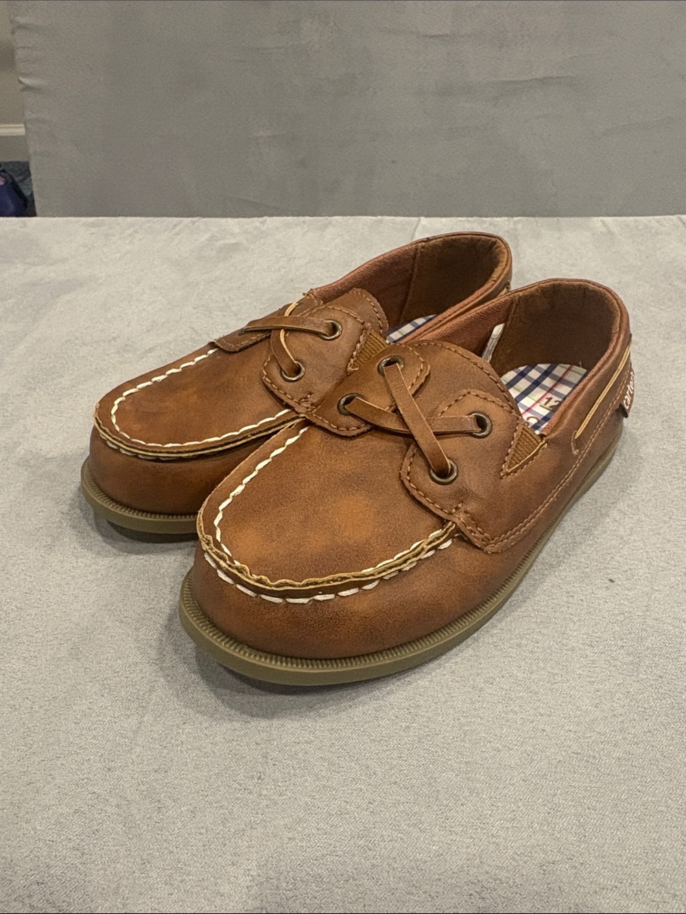 Carters Kids Brown Boat Shoes size 12